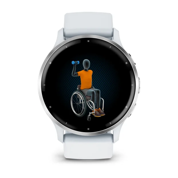 Garmin Venu 3 Silver Stainless Steel Bezel with Whitestone Case 010-02784-00 фото