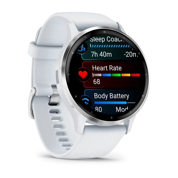 Garmin Venu 3 Silver Stainless Steel Bezel with Whitestone Case 010-02784-00 фото