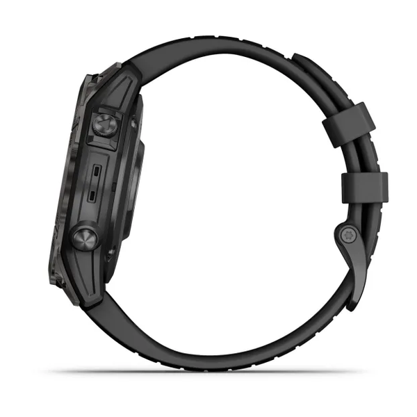 Garmin Epix Pro (Gen 2) &ndash; Sapphire Edition | 47 mm Carbon Gray DLC Titanium with Black Band 010-02803-10 фото