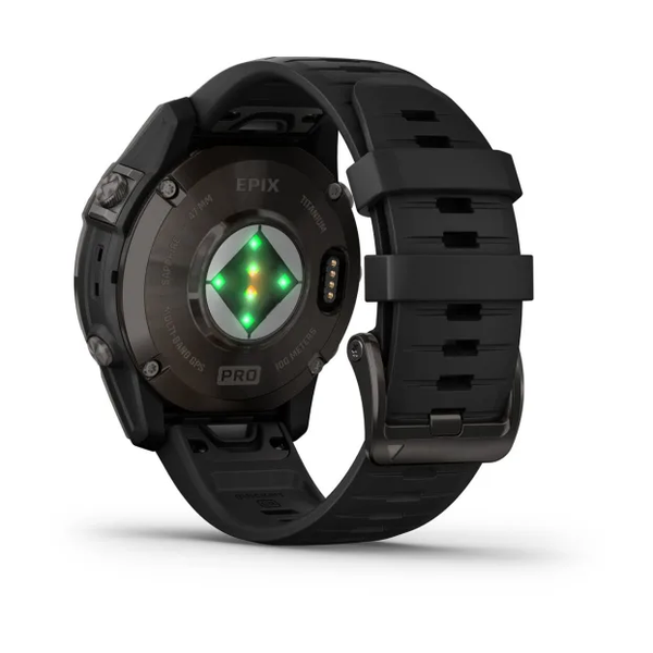 Garmin Epix Pro (Gen 2) &ndash; Sapphire Edition | 47 mm Carbon Gray DLC Titanium with Black Band 010-02803-10 фото