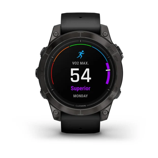 Garmin Epix Pro (Gen 2) &ndash; Sapphire Edition | 47 mm Carbon Gray DLC Titanium with Black Band 010-02803-10 фото