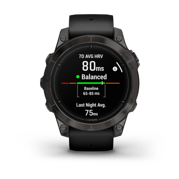 Garmin Epix Pro (Gen 2) &ndash; Sapphire Edition | 47 mm Carbon Gray DLC Titanium with Black Band 010-02803-10 фото