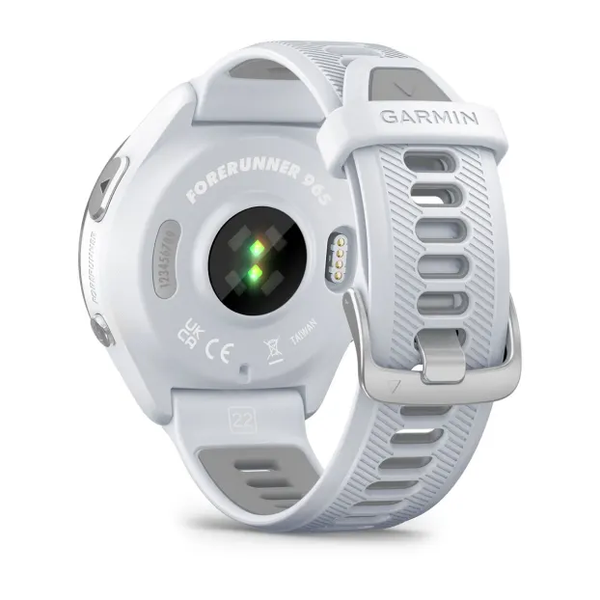 Garmin Forerunner 965 Titanium Bezel with Whitestone Case and Whitestone/Powder Gray Silicone Band 010-02809-01 фото