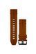 Кожаный ремешок QuickFit 26 mm - Brown/Silver Claps 21049170 фото