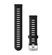 Оригинальный силиконовый ремешок Quick Release Bands-18 mm Black with Silver Hardware 010-11251-3E фото