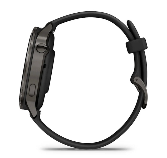 Garmin Venu 4 &ndash; 41 mm Slate with Black Silicone Band 010-03013-02 фото