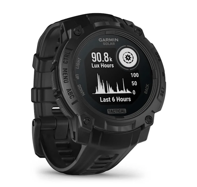 Instinct 3 &ndash; 45 mm, Solar, Tactical Edition Black with Black Band 010-02934-50 фото