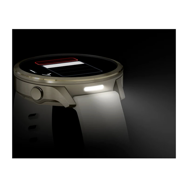 Garmin Venu 4 - 41 mm Lunar Gold with Bone Silicone Band and Light Sand Leather Band 010-03013-03 фото