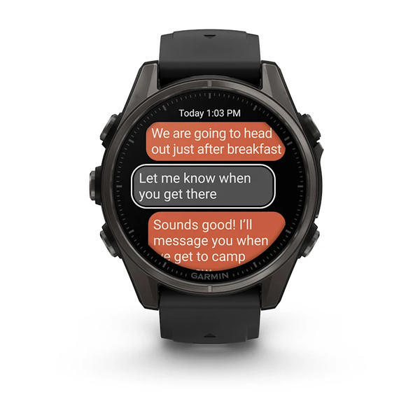 Garmin Fenix 8 &ndash; 43 mm AMOLED Sapphire Carbon Gray DLC Titanium 010-02903-20 фото