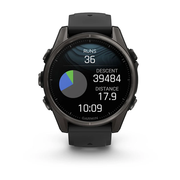 Garmin Fenix 8 &ndash; 43 mm AMOLED Sapphire Carbon Gray DLC Titanium 010-02903-20 фото