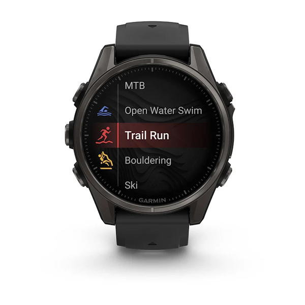 Garmin Fenix 8 &ndash; 43 mm AMOLED Sapphire Carbon Gray DLC Titanium 010-02903-20 фото