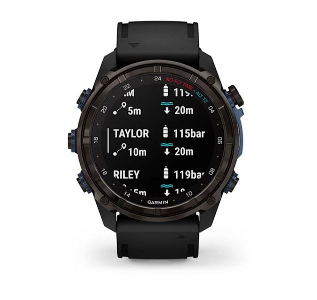 Descent Mk3i &ndash; 51 mm Carbon grey DLC titanium with black silicone band 010-02752-10 фото