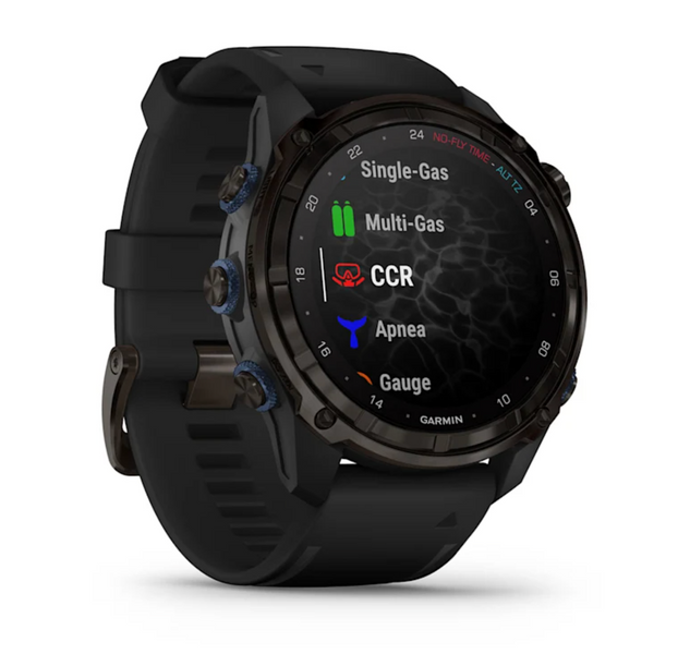 Descent Mk3i &ndash; 51 mm Carbon grey DLC titanium with black silicone band 010-02752-10 фото