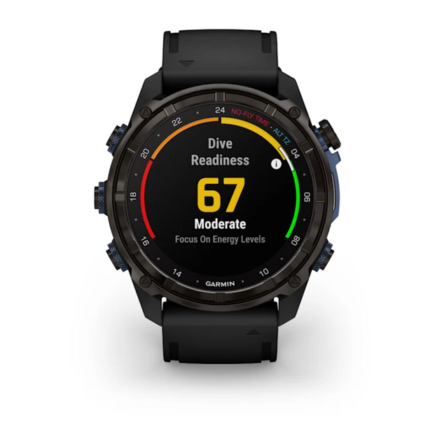 Descent Mk3i &ndash; 51 mm Carbon grey DLC titanium with black silicone band 010-02752-10 фото