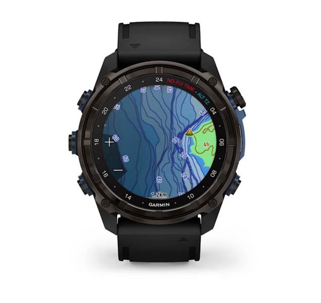 Descent Mk3i &ndash; 51 mm Carbon grey DLC titanium with black silicone band 010-02752-10 фото