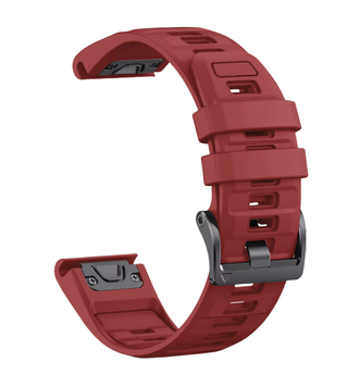 Ремінець силіконовий 26 mm QuickFit Fenix 8 - Red 21042331 фото