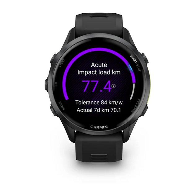 Garmin Forerunner 970 Carbon Grey DLC Titanium with Black Case and Black/Translucent Whitestone Band 010-02969-00 фото