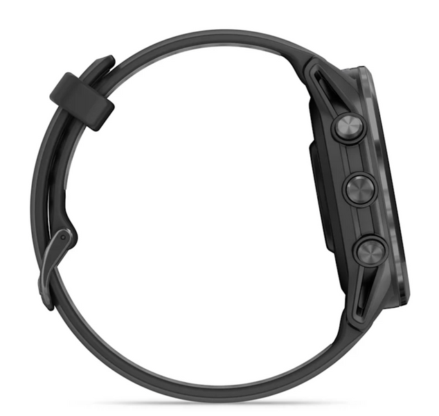 Garmin Forerunner 970 Carbon Grey DLC Titanium with Black Case and Black/Translucent Whitestone Band 010-02969-00 фото