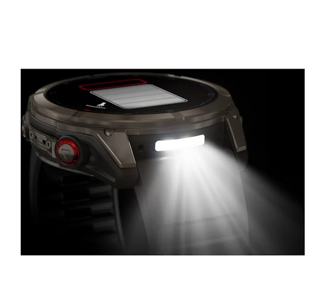 Garmin Fenix 8 Pro &ndash; 51 mm, AMOLED Sapphire, Titanium with Graphite/black silicone band 010-03199-11 фото