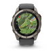 Garmin Fenix 8 Pro &ndash; 51 mm, AMOLED Sapphire, Titanium with Graphite/black silicone band 010-03199-11 фото 6