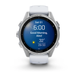 Garmin Fenix 8 &ndash; 43 mm AMOLED Silver with Whitestone Silicone Band 010-02903-00 фото 2
