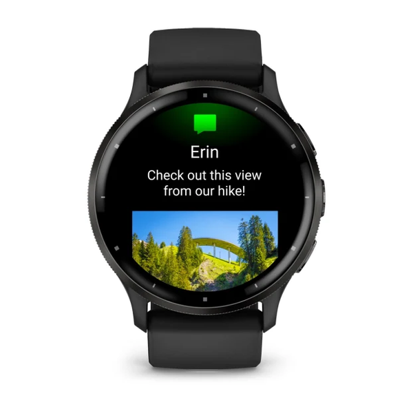 Garmin Venu 3 Slate Stainless Steel Bezel with Black Case 010-02784-01 фото