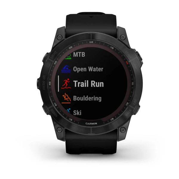 Garmin Fenix 7X &ndash; Sapphire Solar Edition Black DLC Titanium 010-02541-22 фото