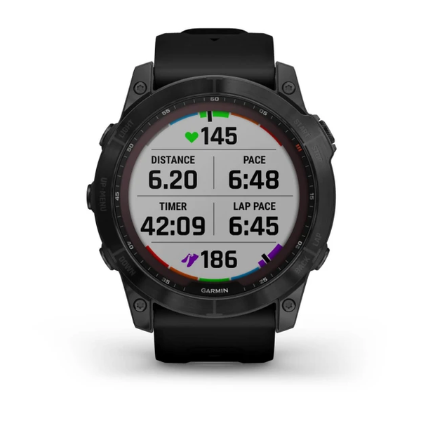 Garmin Fenix 7X &ndash; Sapphire Solar Edition Black DLC Titanium 010-02541-22 фото