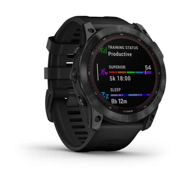 Garmin Fenix 7X &ndash; Sapphire Solar Edition Black DLC Titanium 010-02541-22 фото