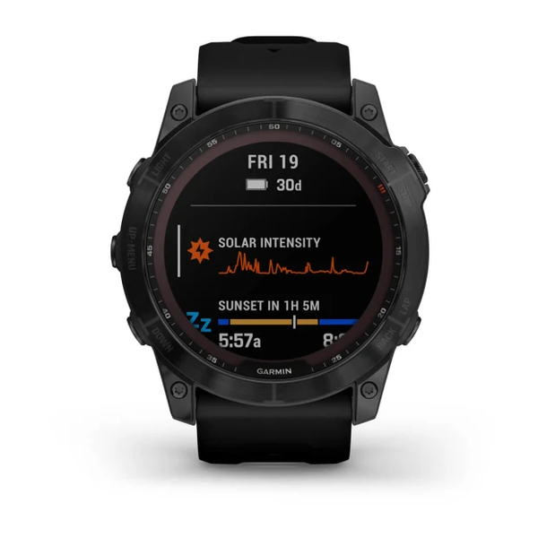 Garmin Fenix 7X &ndash; Sapphire Solar Edition Black DLC Titanium 010-02541-22 фото