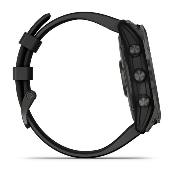 Garmin Fenix 7X &ndash; Sapphire Solar Edition Carbon Gray DLC Titanium with Black Band 010-02541-10 фото