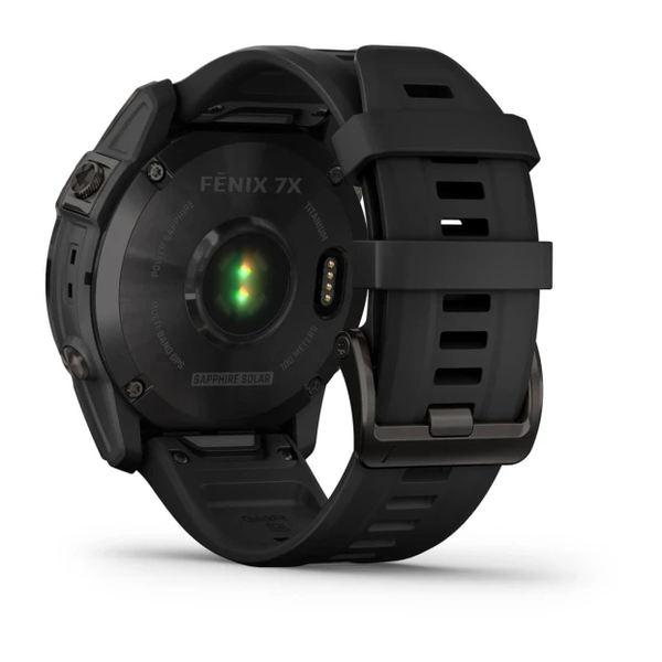 Garmin Fenix 7X &ndash; Sapphire Solar Edition Carbon Gray DLC Titanium with Black Band 010-02541-10 фото