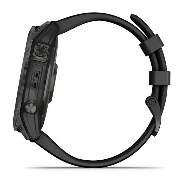 Garmin Fenix 7X &ndash; Sapphire Solar Edition Carbon Gray DLC Titanium with Black Band 010-02541-10 фото