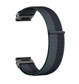 Нейлоновий ремінець QuickFit 22 mm - Black Gray 21049279 фото