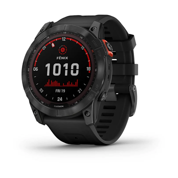 Garmin Fenix 7X &ndash; Solar Edition Slate Gray with Black Band 010-02541-00 фото