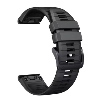 Ремінець силіконовий 26 mm QuickFit Fenix 7X Pro - Black 21043215 фото