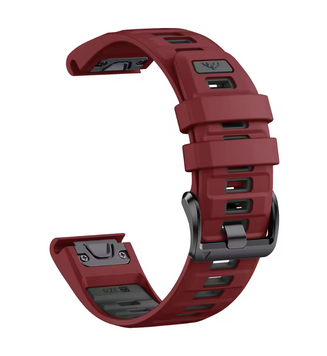 Ремінець силіконовий QuickFit Fenix 8 20 mm - Red Gray 21048319 фото