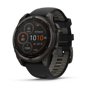 Garmin Fenix 8 &ndash; 47 mm Solar Sapphire Carbon Gray DLC Titanium 0100290610 01002906101 фото