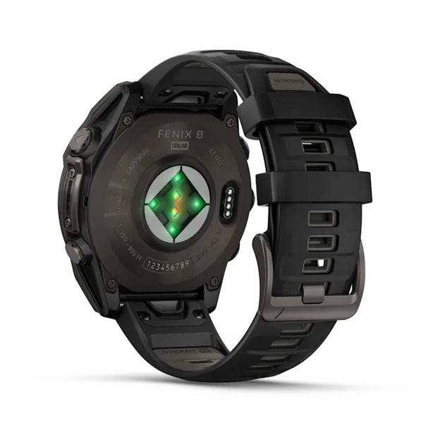 Garmin Fenix 8 &ndash; 47 mm Solar Sapphire Carbon Gray DLC Titanium 0100290610 01002906101 фото