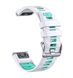 Ремінець силіконовий QuickFit Fenix 8 20 mm - White Green 21048333 фото