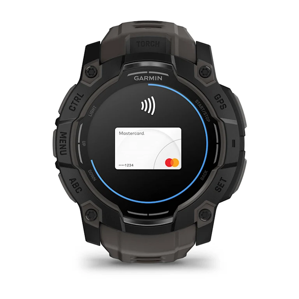 Garmin Instinct 3 &ndash; 50 mm, AMOLED Black with Charcoal Band 010-03020-00-1 фото