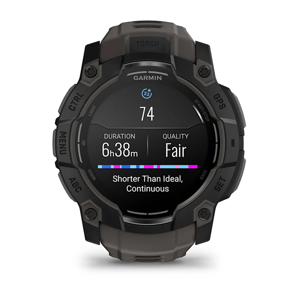 Garmin Instinct 3 &ndash; 50 mm, AMOLED Black with Charcoal Band 010-03020-00-1 фото