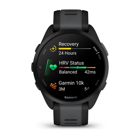 GARMIN FORERUNNER 165 ブラック Garmin Forerunner 165 — бігові смартгодинники з AMOLED і GPS