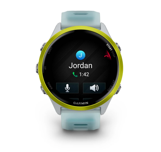 Garmin Forerunner 570 - 47mm Amp Yellow Aluminum with Translucent Whitestone/Turquoise Band 010-02971-01 фото