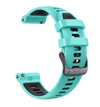 Ремінець силіконовій Quick Release 22 mm - Duck Blue Black 21044830 фото