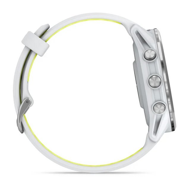 Garmin Forerunner 970 Titanium with Whitestone Case and Whitestone/Translucent Amp Yellow Band 010-02969-01 фото