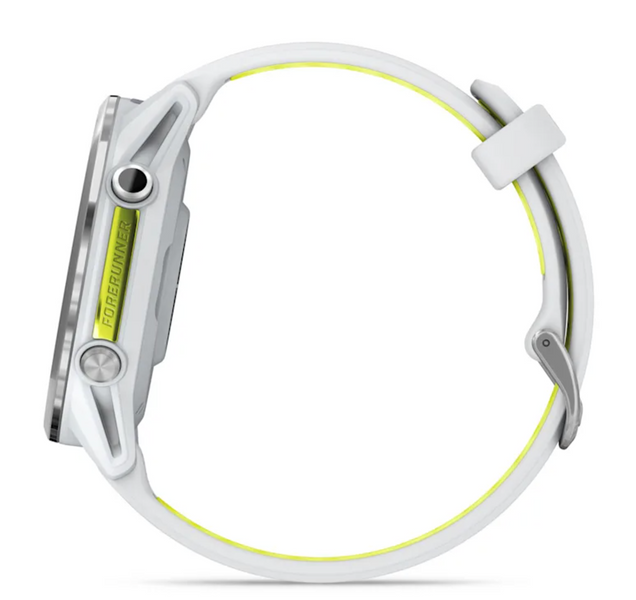 Garmin Forerunner 970 Titanium with Whitestone Case and Whitestone/Translucent Amp Yellow Band 010-02969-01 фото