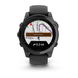 Garmin Fenix E &ndash; 47 mm AMOLED Slate Gray Steel with Black Silicone Band 010-03025-03 фото 2