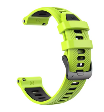 Ремінець силіконовій Quick Release 22 mm - Green Black 21044892 фото