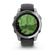 Garmin Fenix E &ndash; 47 mm AMOLED Stainless Steel with Black Silicone Band 010-03025-02 фото 4